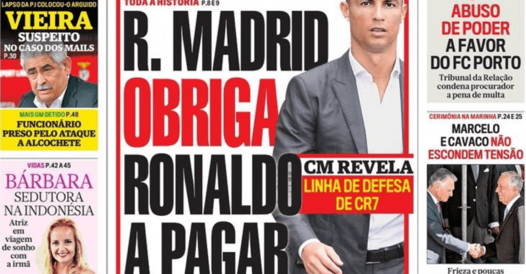 Real Madrid tomará medidas legales contra diario portugués por “dañar gravemente la imagen del club”